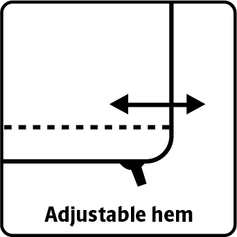 Adjustable hem jacket